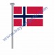 NORVEÇ GÖNDER BAYRAK 50x75 ( EBAT SEÇİNİZ )